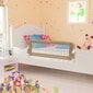 vidaXL Turvalaita sänkyyn taupe 102x42 cm polyesteri hinta ja tiedot | Lasten turvallisuus | hobbyhall.fi