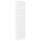 vidaXL 5-tasoinen kirjahylly valkoinen 40x24x175 cm lastulevy hinta ja tiedot | Hyllyt | hobbyhall.fi
