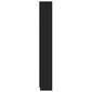 vidaXL 5-tasoinen kirjahylly musta 60x24x175 cm lastulevy hinta ja tiedot | Hyllyt | hobbyhall.fi