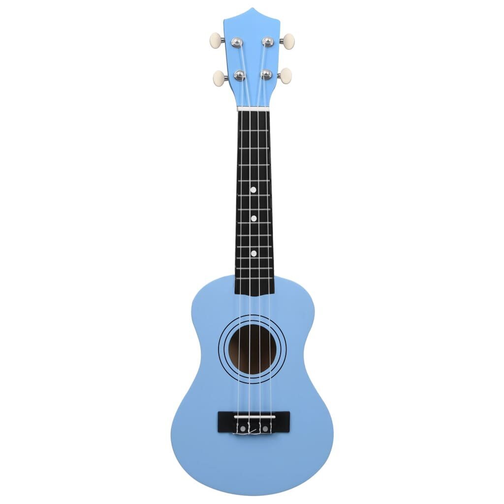 vidaXL Sopraano ukulelesarja laukulla lapsille vaaleansininen 21" hinta ja tiedot | Kitarat | hobbyhall.fi