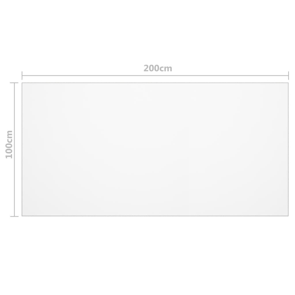 vidaXL Pöytäsuoja läpinäkyvä 200x100 cm 1,6 mm PVC hinta ja tiedot | Pöytäliinat, tabletit ja lautasliinat | hobbyhall.fi