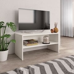 vidaXL TV-taso valkoinen 80x40x40 cm lastulevy hinta ja tiedot | TV-tasot | hobbyhall.fi