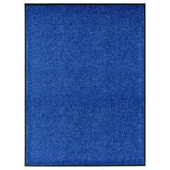 vidaXL Ovimatto pestävä sininen 90x120 cm hinta ja tiedot | Ovimatot | hobbyhall.fi