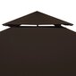 vidaXL Huvimajan katto 2 kerrosta 310 g / m² 3x3 m ruskea hinta ja tiedot | Puutarhapaviljongit | hobbyhall.fi