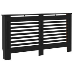 vidaXL Lämpöpatterin suoja musta 152x19x81,5 cm MDF hinta ja tiedot | Takka- ja uunitarvikkeet | hobbyhall.fi