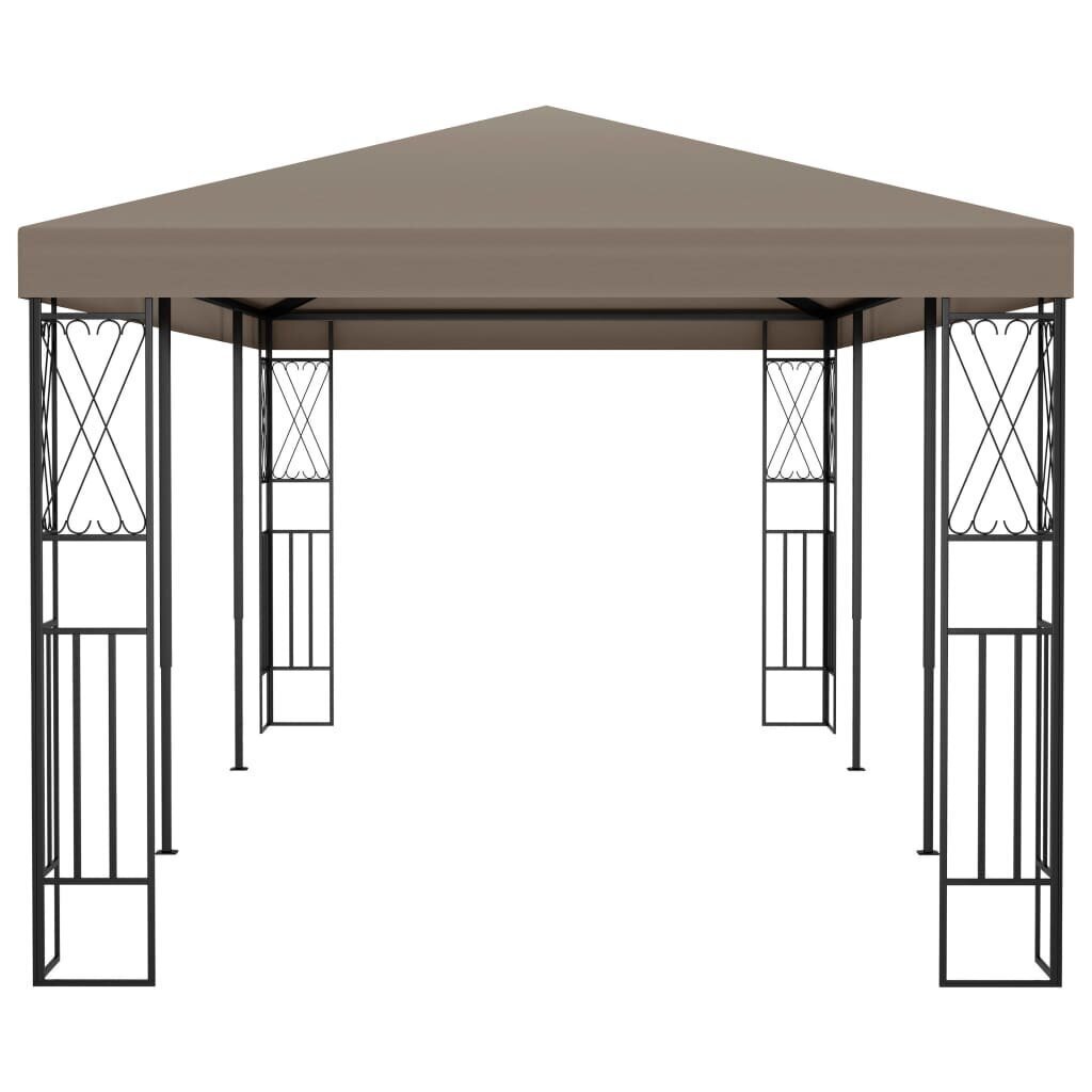 vidaXL Huvimaja 6x3 m harmaanruskea kangas hinta ja tiedot | Puutarhapaviljongit | hobbyhall.fi