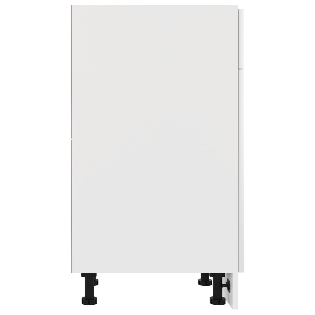 vidaXL Alalipastokaappi korkeakiilto valkoinen 50x46x81,5 cm lastulevy hinta ja tiedot | Keittiön kaapit | hobbyhall.fi