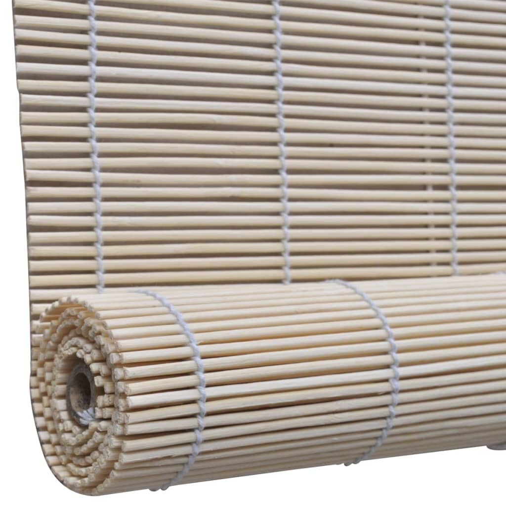 vidaXL Luonnolliset bambu rullaverhot 2 kpl 120x160 cm hinta ja tiedot | Kaihtimet | hobbyhall.fi