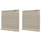 vidaXL Luonnolliset bambu rullaverhot 2 kpl 120x160 cm hinta ja tiedot | Kaihtimet | hobbyhall.fi