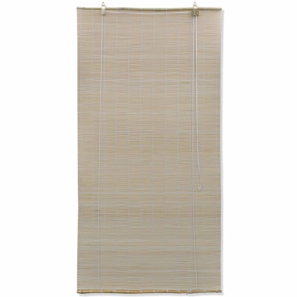 vidaXL Luonnolliset bambu rullaverhot 2 kpl 120x160 cm hinta ja tiedot | Kaihtimet | hobbyhall.fi