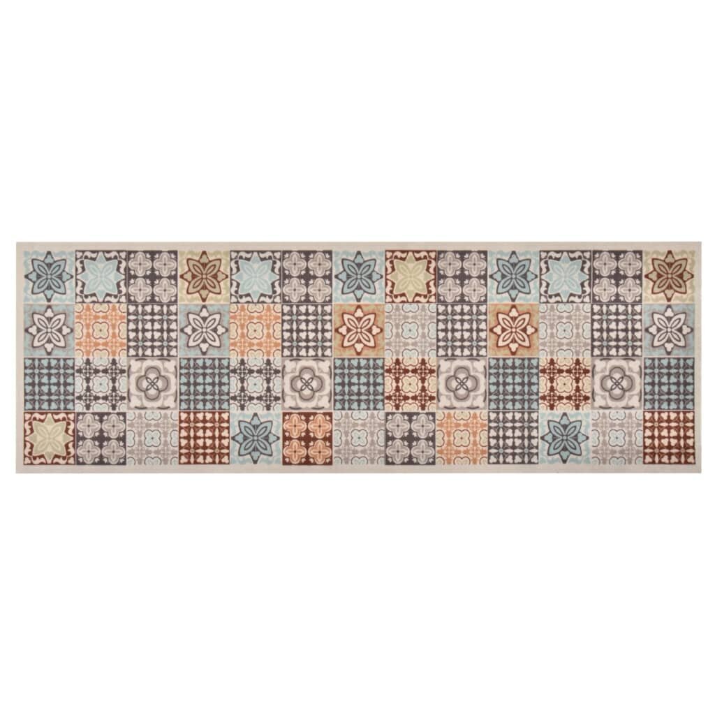 vidaXL Keittiön matto pestävä mosaiikki väri 45x150 cm hinta ja tiedot | Isot matot | hobbyhall.fi