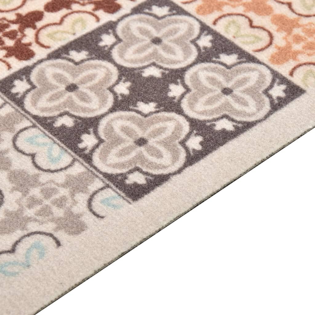 vidaXL Keittiön matto pestävä mosaiikki väri 45x150 cm hinta ja tiedot | Isot matot | hobbyhall.fi