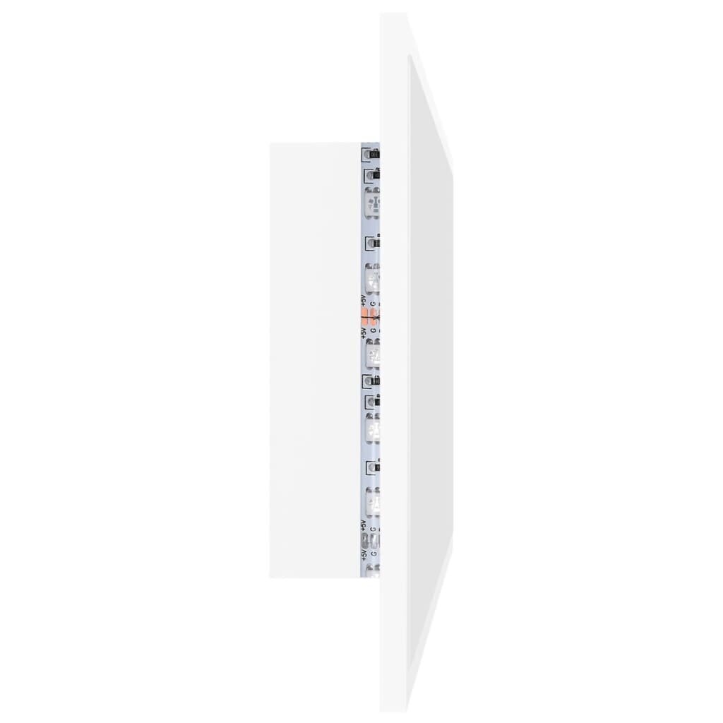 vidaXL LED-kylpyhuonepeili valkoinen 80x8,5x37 cm akryyli hinta ja tiedot | Kylpyhuonepeilit | hobbyhall.fi
