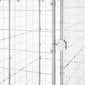vidaXL Koiran ulkohäkki katolla galvanoitu teräs 110x220x180 cm hinta ja tiedot | Pedit ja pesät | hobbyhall.fi