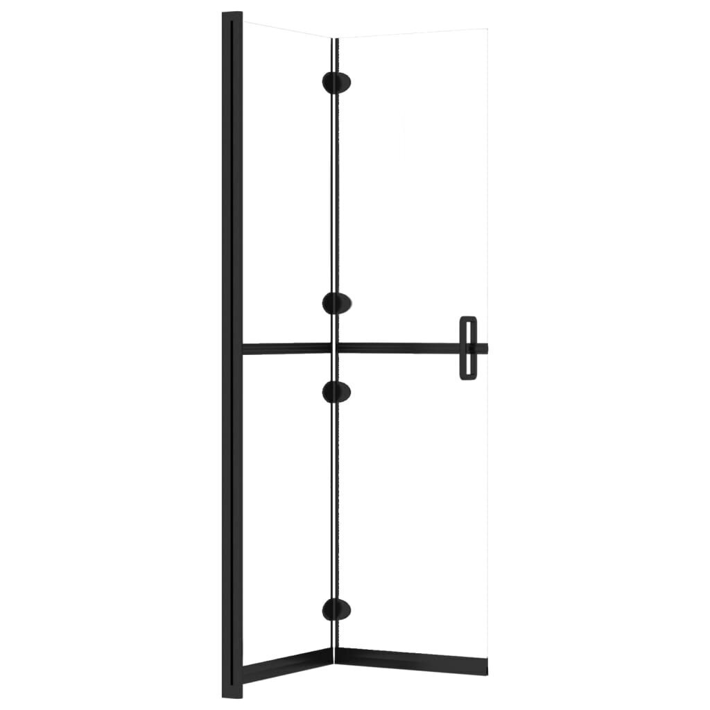 vidaXL Walk-in suihkuseinä kokoontaittuva kirkas ESG-lasi 70x190 cm hinta ja tiedot | Suihkuseinät ja -ovet | hobbyhall.fi