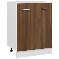 vidaXL Alakaappi ruskea tammi 60x46x81,5 cm tekninen puu hinta ja tiedot | Keittiön kaapit | hobbyhall.fi