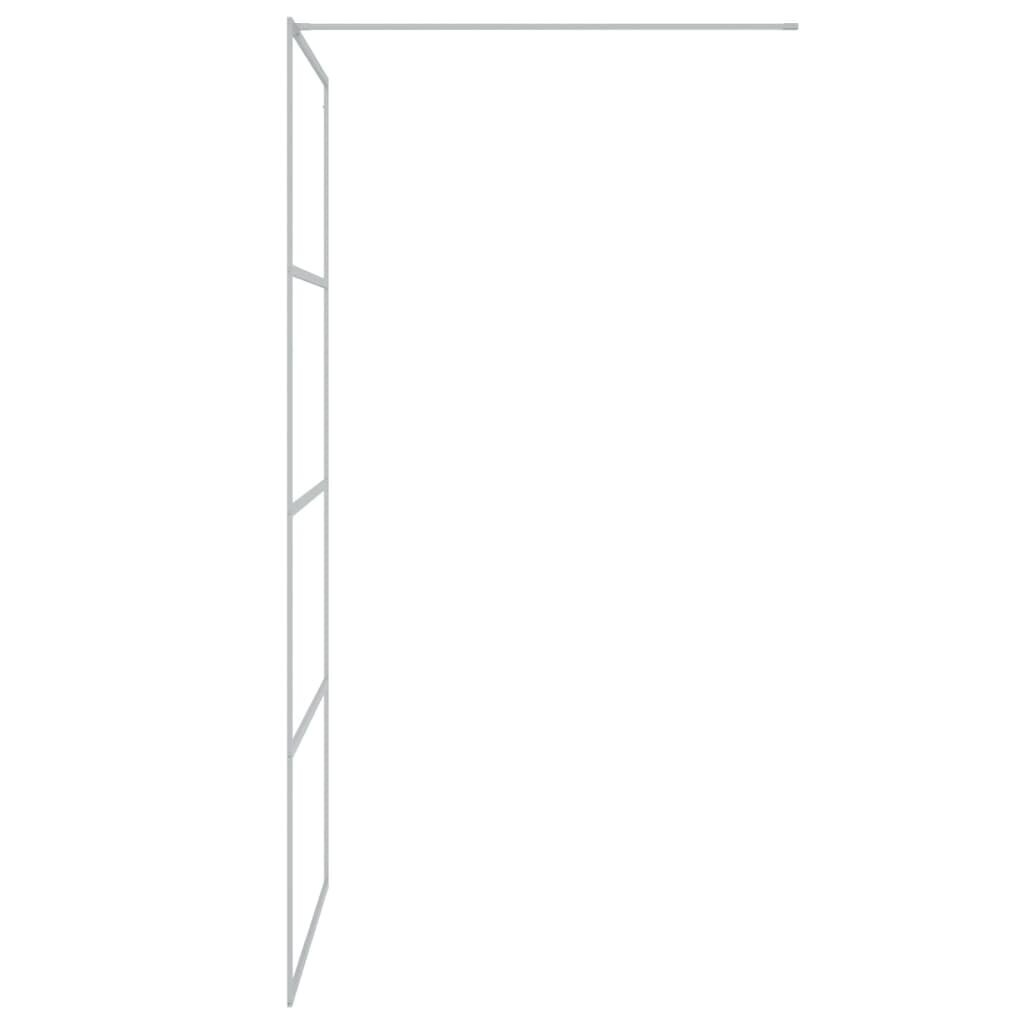 vidaXL Walk-in suihkuseinäke hopea 100x195 cm kirkas ESG-lasi hinta ja tiedot | Suihkuseinät ja -ovet | hobbyhall.fi