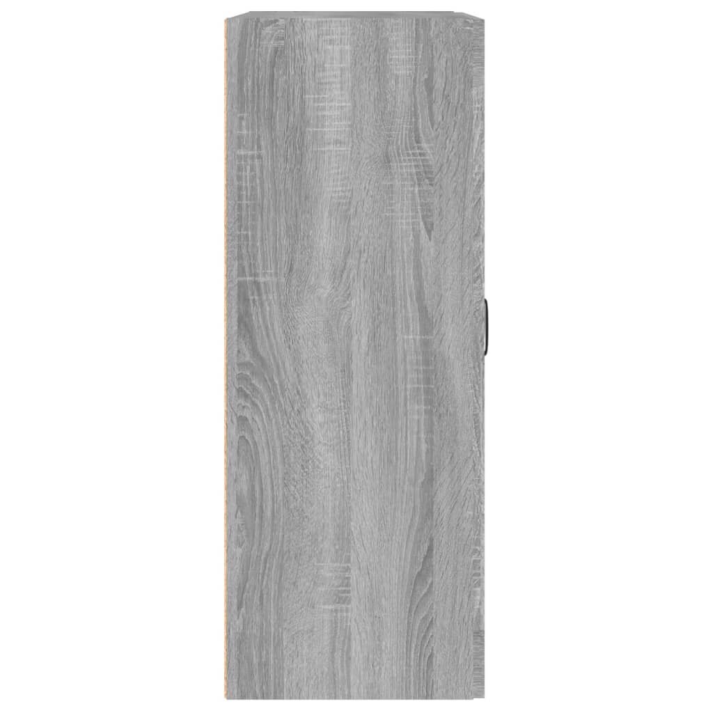 vidaXL Riippuva seinäkaappi harmaa Sonoma 69,5x32,5x90 cm hinta ja tiedot | Olohuoneen kaapit ja lipastot | hobbyhall.fi