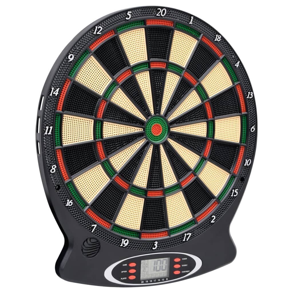 vidaXL Elektroninen tikkataulu tikoilla musta polypropeeni hinta ja tiedot | Darts | hobbyhall.fi