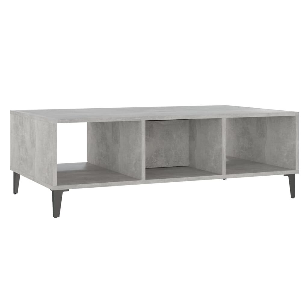 vidaXL Sohvapöytä betoninharmaa 103,5x60x35 cm lastulevy hinta ja tiedot | Sohvapöydät | hobbyhall.fi