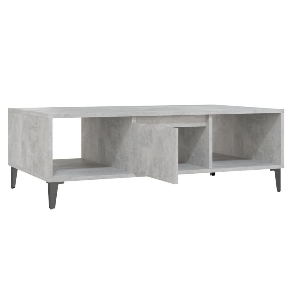 vidaXL Sohvapöytä betoninharmaa 103,5x60x35 cm lastulevy hinta ja tiedot | Sohvapöydät | hobbyhall.fi