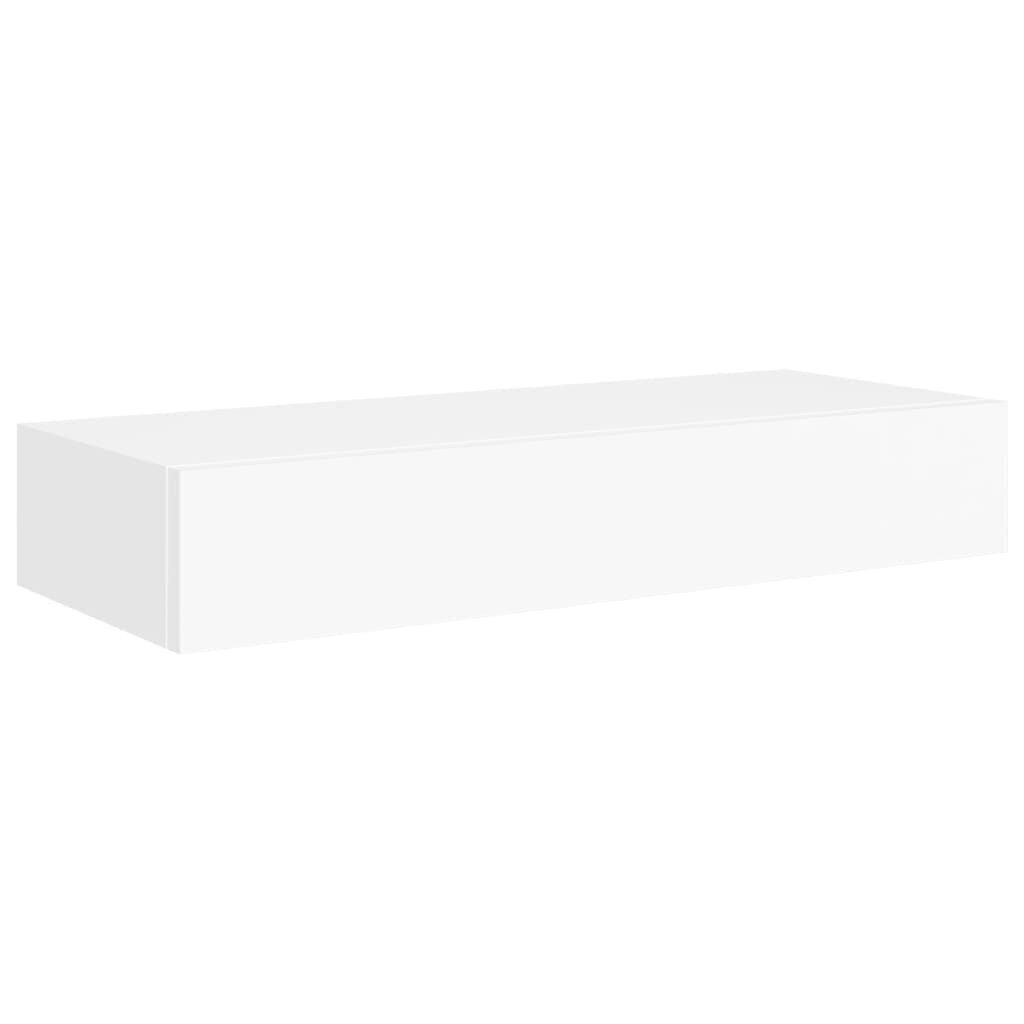 vidaXL Laatikkohyllyt seinälle 2 kpl valkoinen 60x23,5x10 cm MDF hinta ja tiedot | Hyllyt | hobbyhall.fi