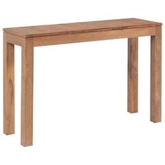 vidaXL Konsolipöytä tiikki luonnollinen viimeistely 110x35x76 cm hinta ja tiedot | Sohvapöydät | hobbyhall.fi