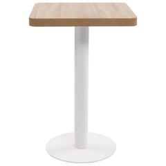 vidaXL Bistropöytä vaaleanruskea 50x50 cm MDF hinta ja tiedot | Ruokapöydät | hobbyhall.fi