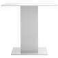 vidaXL Ruokapöytä korkeakiilto valkoinen 80x80x75 cm lastulevy hinta ja tiedot | Ruokapöydät | hobbyhall.fi