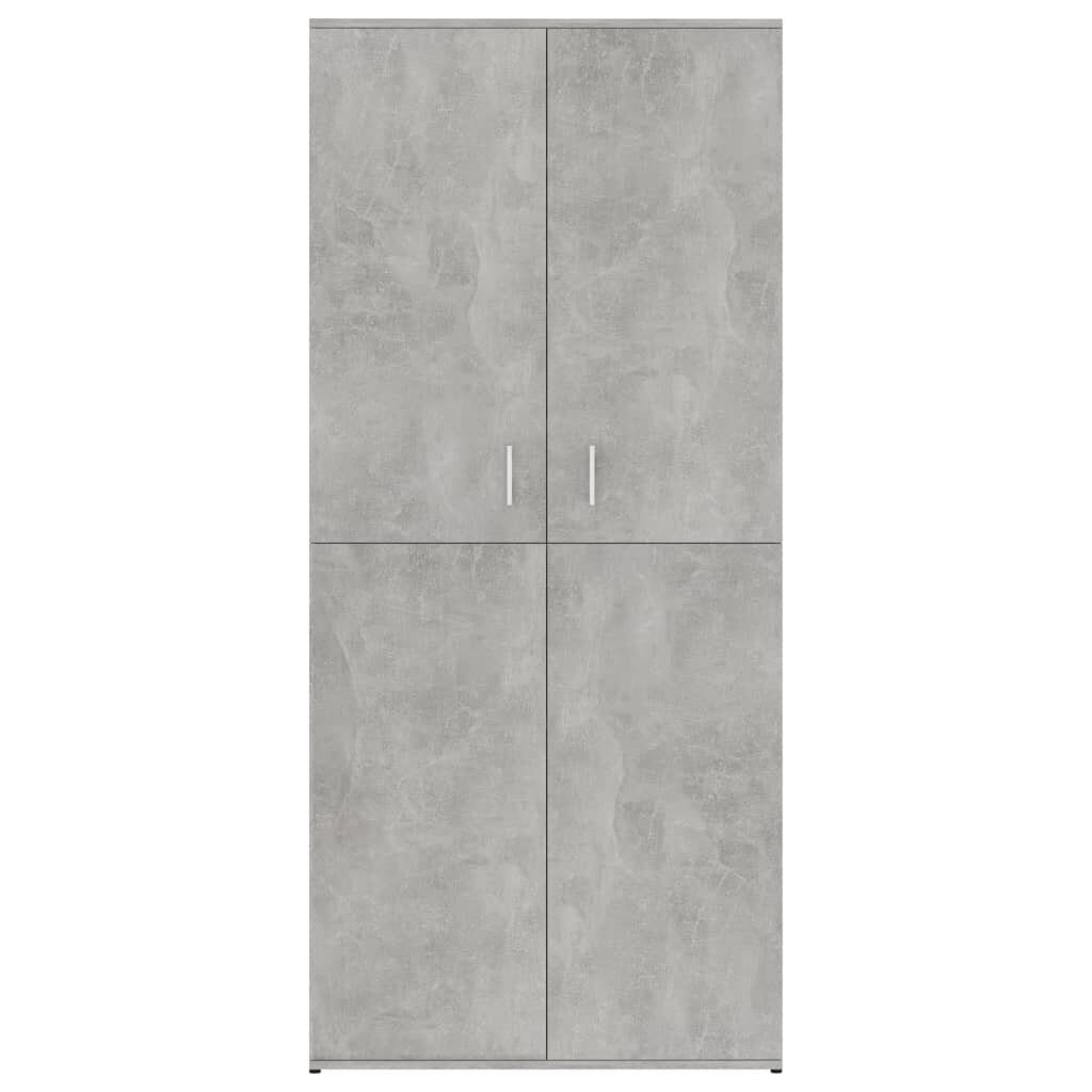 vidaXL Kenkäkaappi betoninharmaa 80x39x178 cm lastulevy hinta ja tiedot | Kenkäkaapit ja -hyllyt | hobbyhall.fi