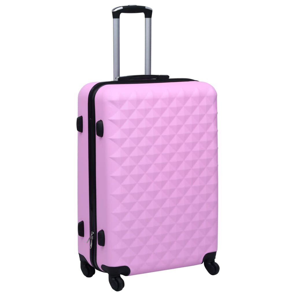 vidaXL Kovapintainen matkalaukkusetti 2 kpl pinkki ABS hinta ja tiedot | Matkalaukut ja -kassit | hobbyhall.fi
