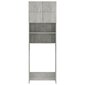 vidaXL Pesukonekaappi betonin harmaa 64x25,5x190 cm lastulevy hinta ja tiedot | Kylpyhuonekaapit | hobbyhall.fi