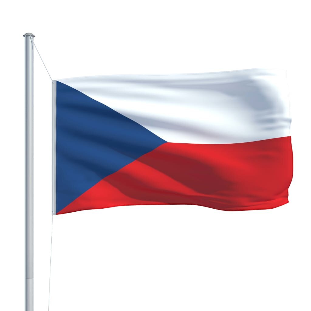 vidaXL Tšekin lippu 90x150 cm hinta ja tiedot | Liput | hobbyhall.fi