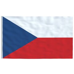 vidaXL Tšekin lippu 90x150 cm hinta ja tiedot | Liput | hobbyhall.fi