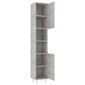 vidaXL Kylpyhuonekaappi betoninharmaa 30x30x179 cm lastulevy hinta ja tiedot | Kylpyhuonekaapit | hobbyhall.fi