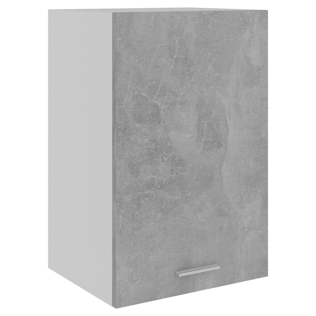 vidaXL Seinäkaappi betoninharmaa 39,5x31x60 cm lastulevy hinta ja tiedot | Keittiön kaapit | hobbyhall.fi