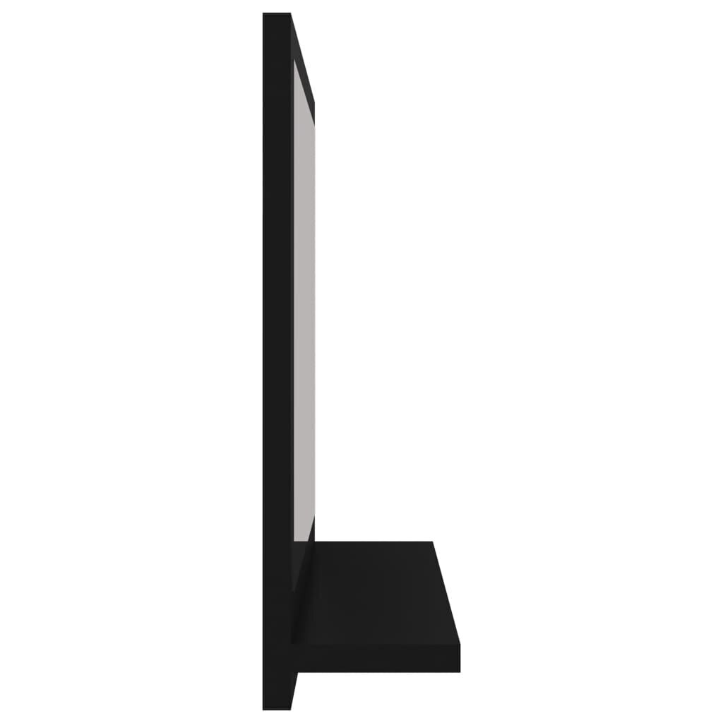 vidaXL Kylpyhuonepeili musta 40x10,5x37 cm lastulevy hinta ja tiedot | Kylpyhuonepeilit | hobbyhall.fi