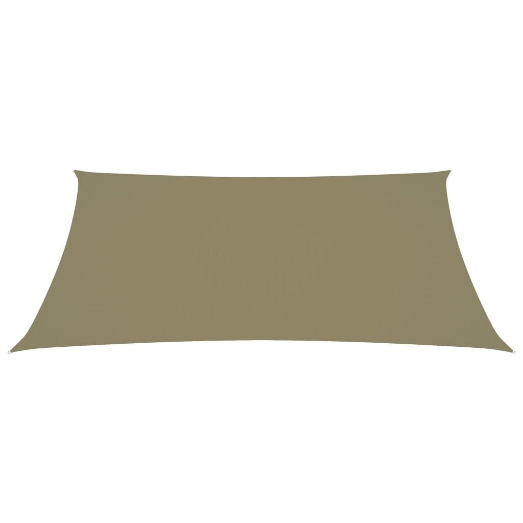 vidaXL Aurinkopurje Oxford-kangas suorakaide 5x6 m beige hinta ja tiedot | Aurinkovarjot ja markiisit | hobbyhall.fi