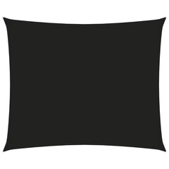 vidaXL Aurinkopurje Oxford-kangas suorakaide 3,5x4,5 m musta hinta ja tiedot | Aurinkovarjot ja markiisit | hobbyhall.fi