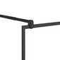 vidaXL Walk-in suihkun seinäke kirkas ESG-lasi 100x195 cm musta hinta ja tiedot | Suihkuseinät ja -ovet | hobbyhall.fi