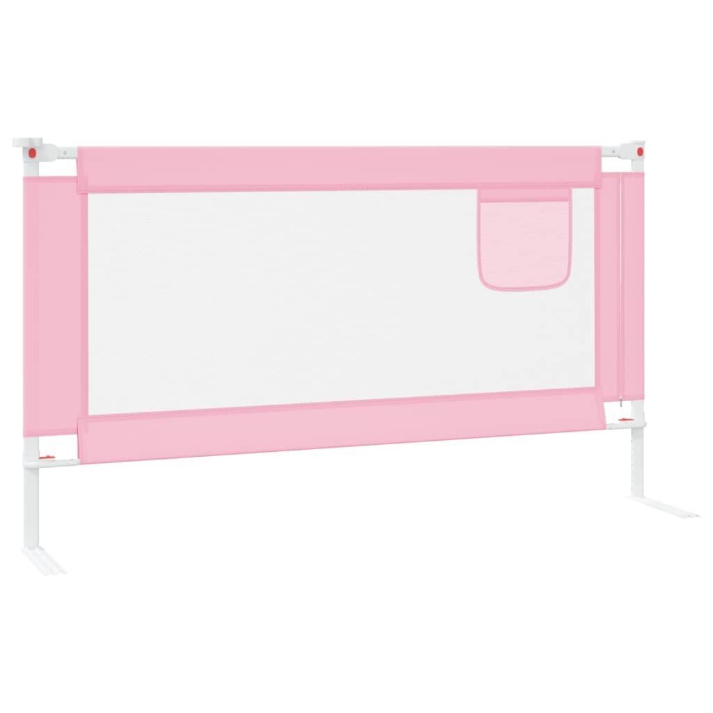 vidaXL Turvalaita sänkyyn pinkki 150x25 cm kangas hinta ja tiedot | Lasten turvallisuus | hobbyhall.fi