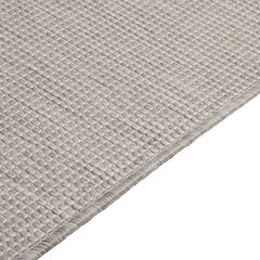 vidaXL Ulkomatto Flatweave 140x200 cm harmaanruskea hinta ja tiedot | Isot matot | hobbyhall.fi