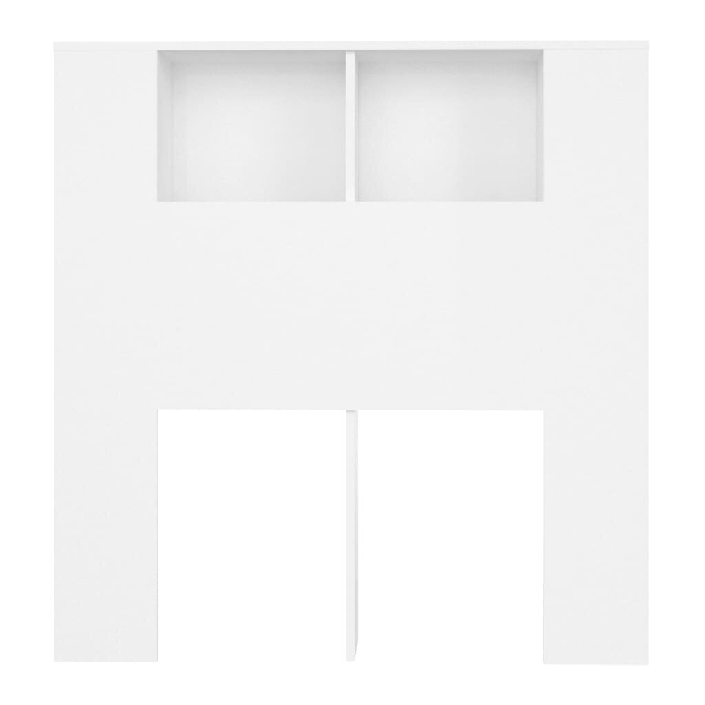 vidaXL Sängynpääty säilytystilalla valkoinen 100x18,5x104,5 cm hinta ja tiedot | Sängyt | hobbyhall.fi