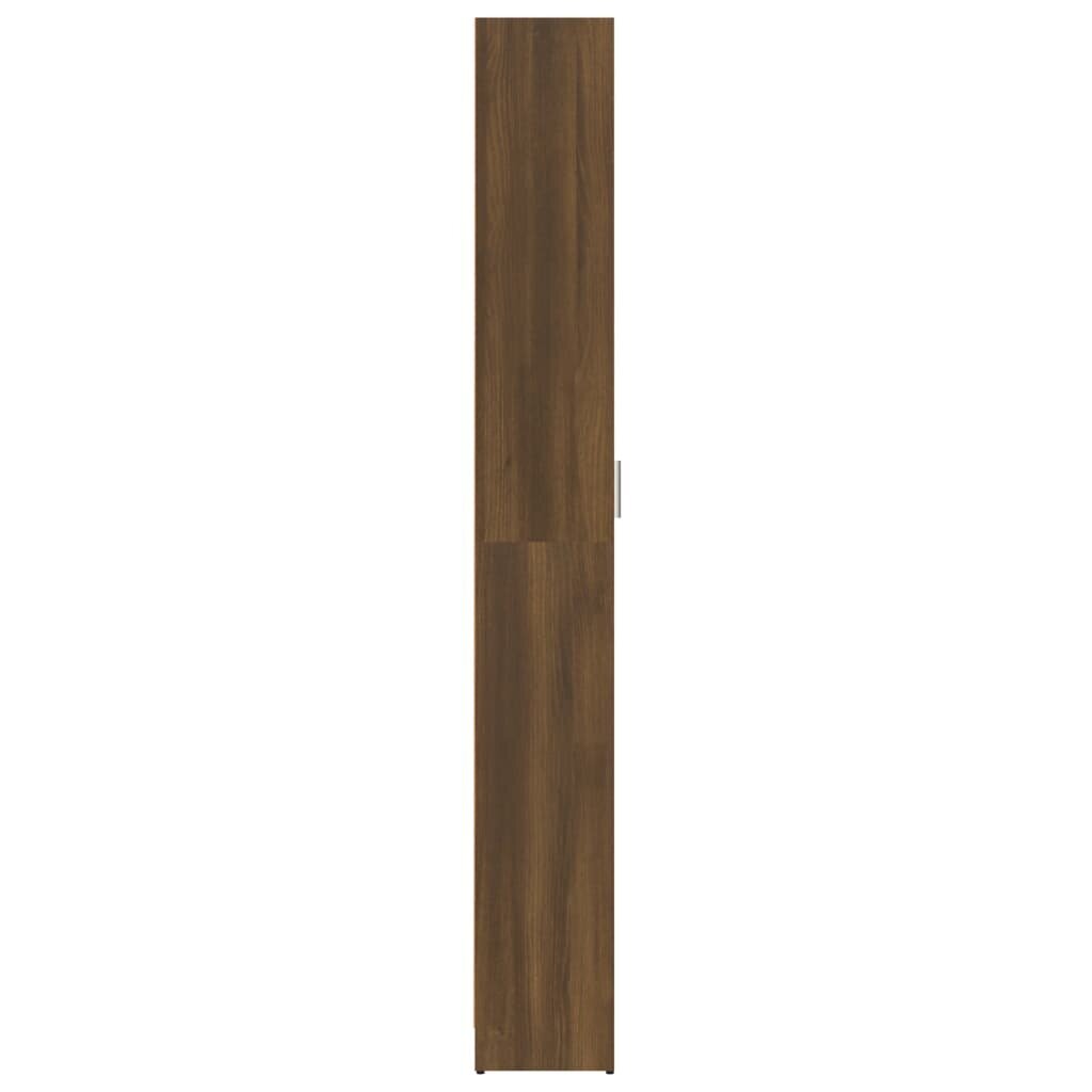 vidaXL Eteisen vaatekaappi ruskea tammi 55x25x189 cm tekninen puu hinta ja tiedot | Kaapit | hobbyhall.fi