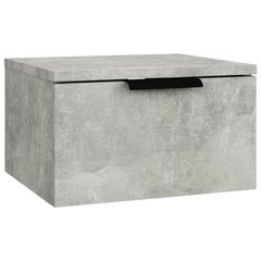 vidaXL Seinäkiinnitettävät yöpöydät 2 kpl betoninharmaa 34x30x20 cm hinta ja tiedot | Olohuoneen kaapit ja lipastot | hobbyhall.fi