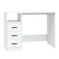 vidaXL Työpöytä laatikoilla valkoinen 102x50x76 cm tekninen puu hinta ja tiedot | Tietokonepöydät ja työpöydät | hobbyhall.fi