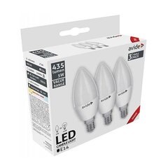 Avide LED-lamput 5W E14 3000K 3 kpl hinta ja tiedot | Lamput | hobbyhall.fi