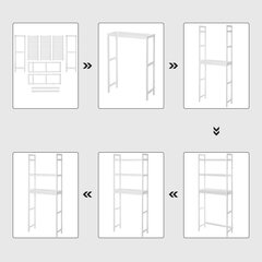 Hylly kylpyhuoneeseen Leobert BTS01WT, valkoinen hinta ja tiedot | Kylpyhuonekaapit | hobbyhall.fi