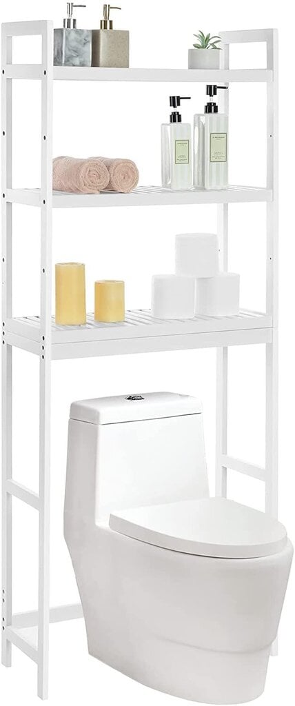 Hylly kylpyhuoneeseen Leobert BTS01WT, valkoinen hinta ja tiedot | Kylpyhuonekaapit | hobbyhall.fi