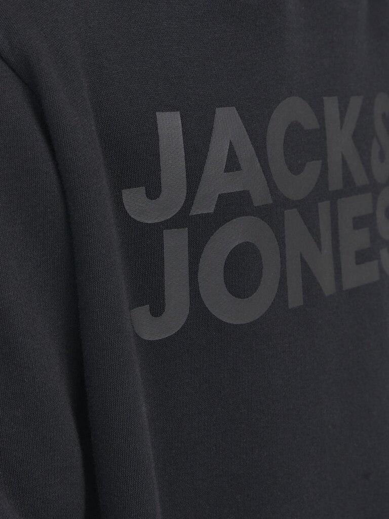 Jack & Jones JUNIOR lasten collegepaita 12152841*05, musta/musta 5715321545936 hinta ja tiedot | Poikien puserot, liivit ja jakut | hobbyhall.fi